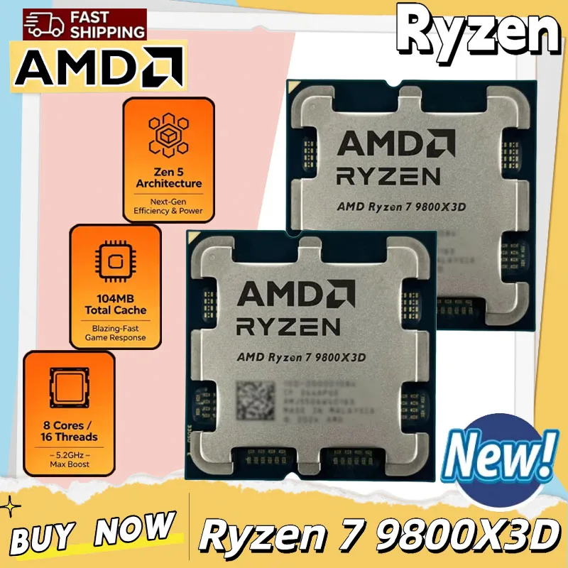 Amd Cpu Ryzen 7 - Procesor AMD Ryzen 7 9800X3D do