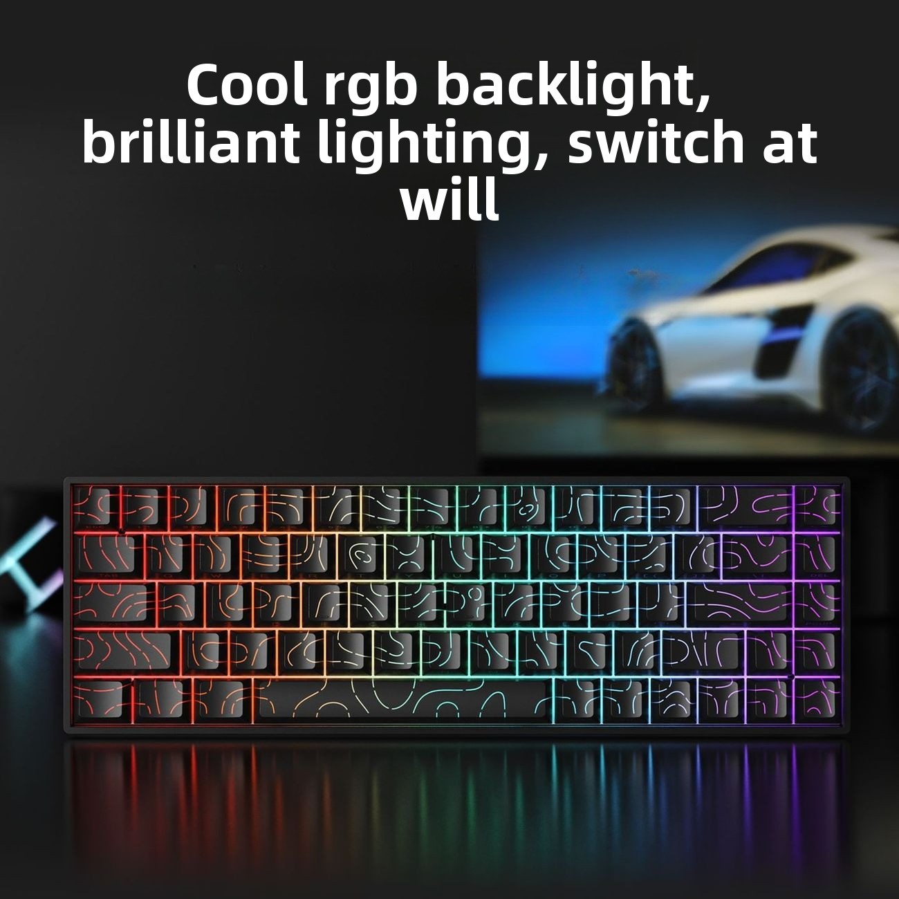 Klawiatura 60% Bezprzewodowa B – Gaming Keyboard No Rgb recenzja i cena