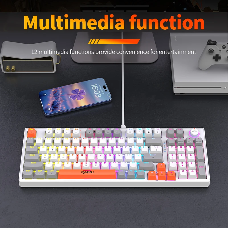 Klawiatura gamingowa GK98 prze – Keyboard Gaming Blue Switch recenzja i cena