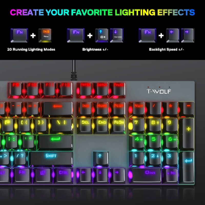Klawiatura mechaniczna do gier – Keyboard Gaming Blue Switch recenzja i cena